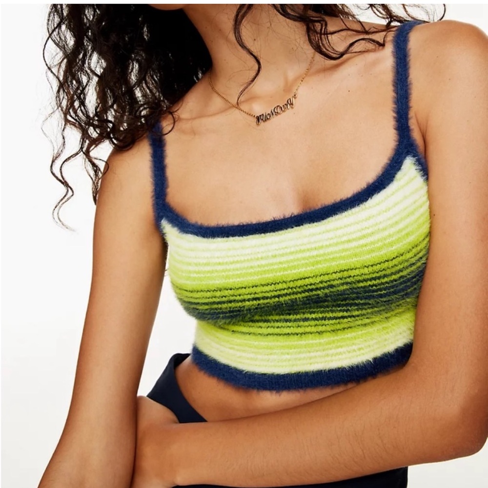 Aritzia Sunday Best Reese Sweater striped large tank top